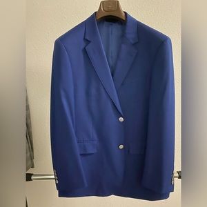 NWOT Baroni Couture Super 150’s Blue Suit Coat Jacket Size 42R